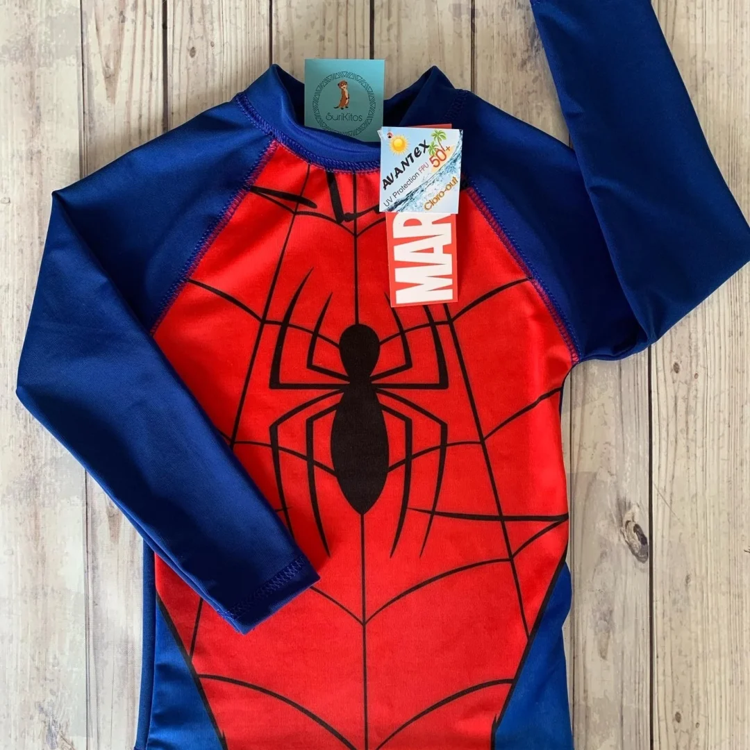 REMERA PSUV+50 SPIDERMAN MANGAS LARGAS. LICENCIA OFICIAL