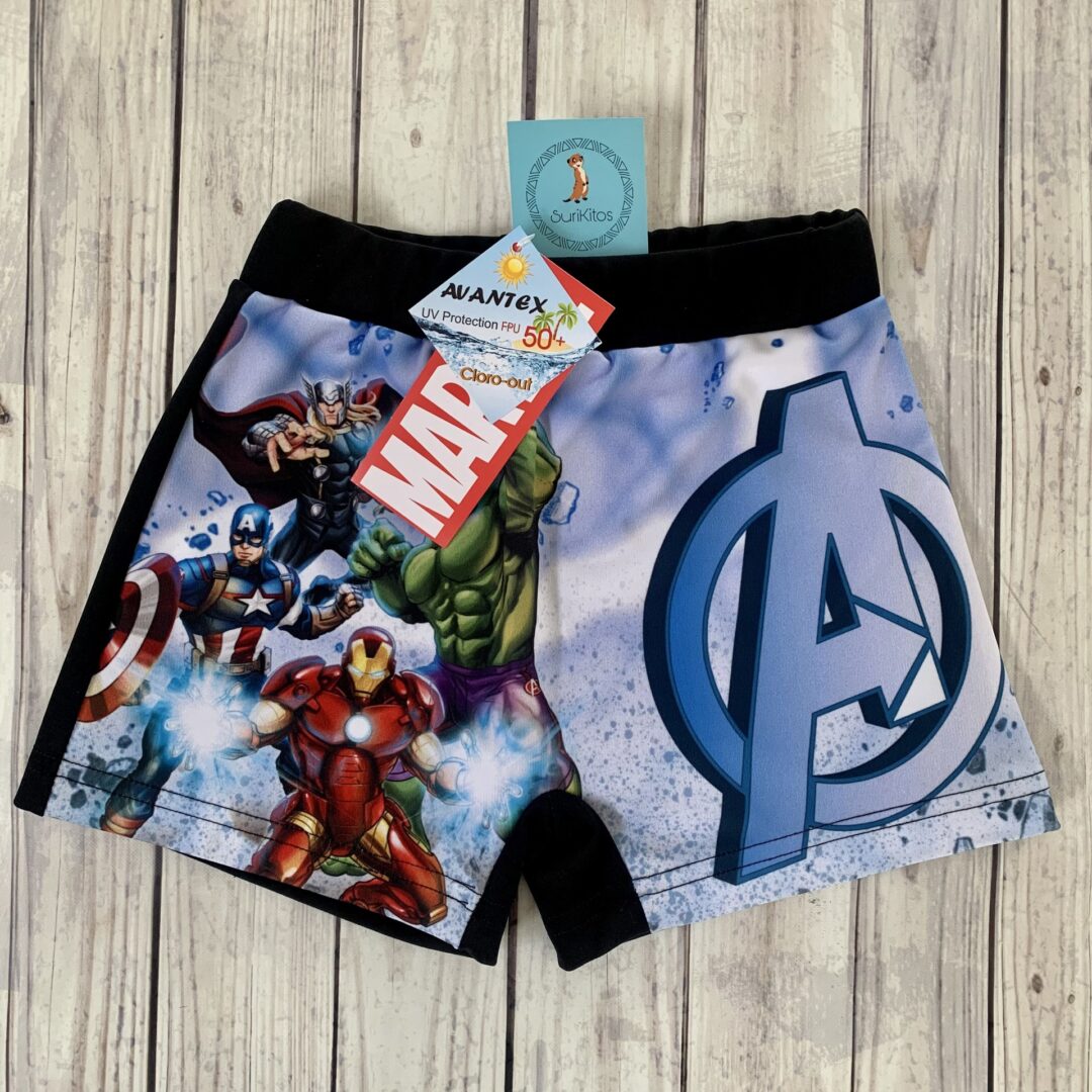 SHORT PSUV+50 AVENGERS. LICENCIA OFICIAL