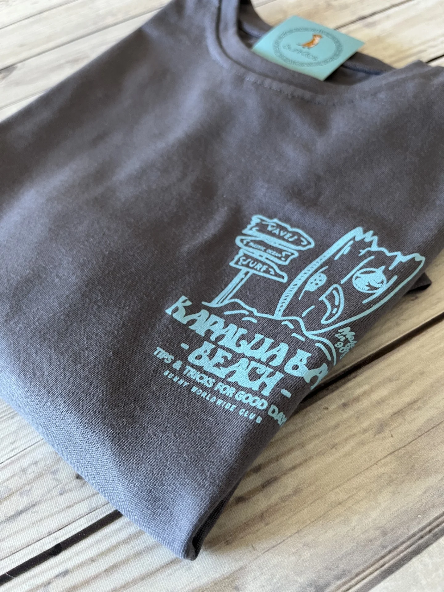REMERA BEACH GRIS TOPO - Imagen 2