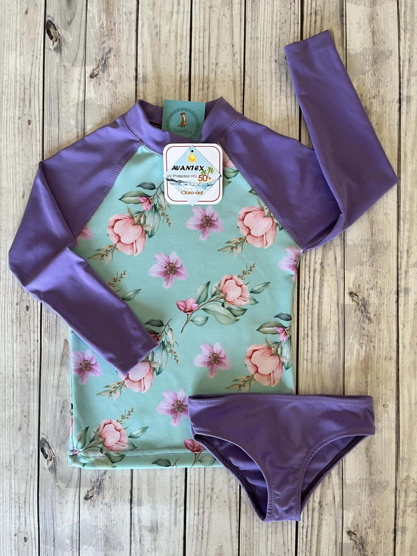 CONJUNTO LILA FLORAL BB PSUV+50