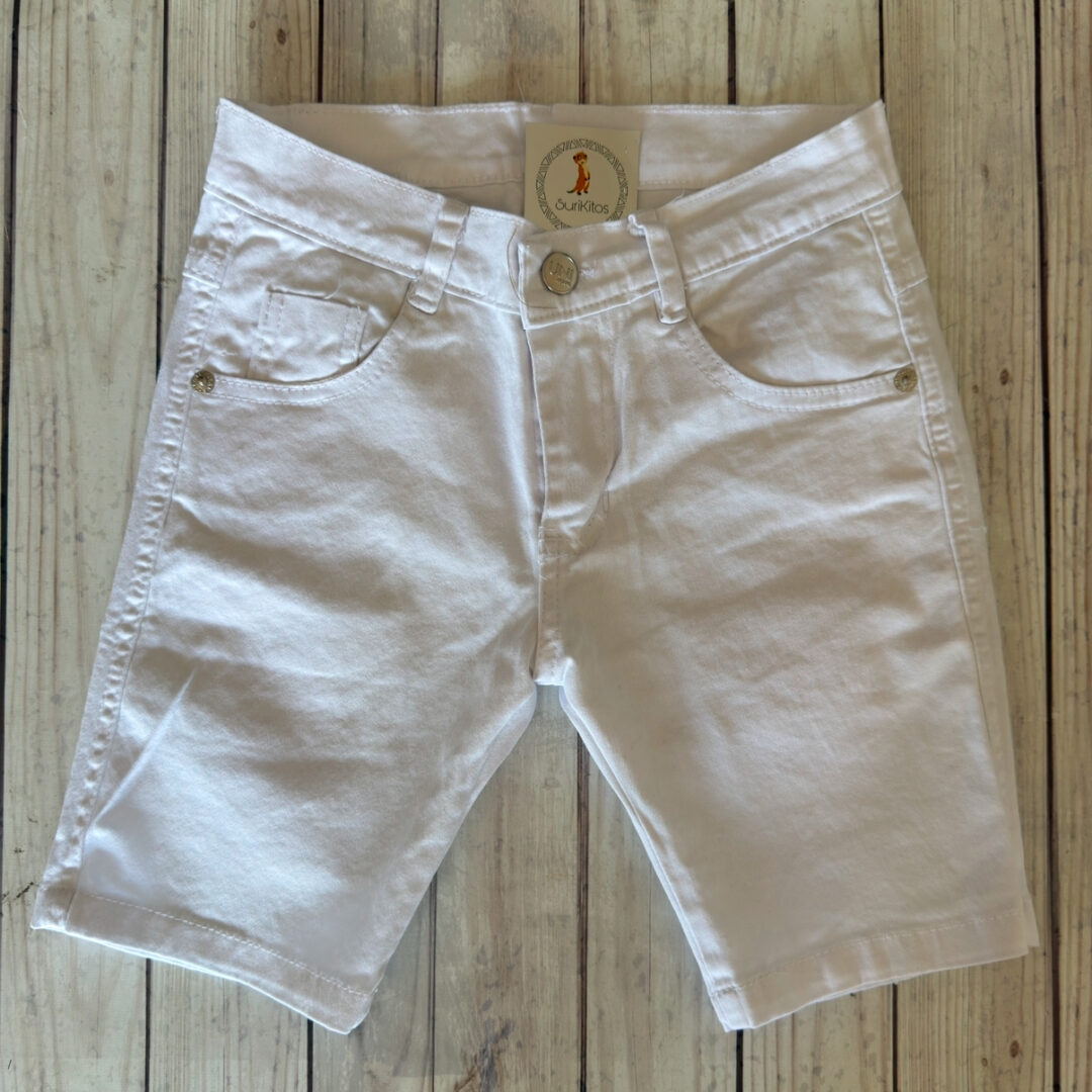 BERMUDAS GABARDINA BLANCA