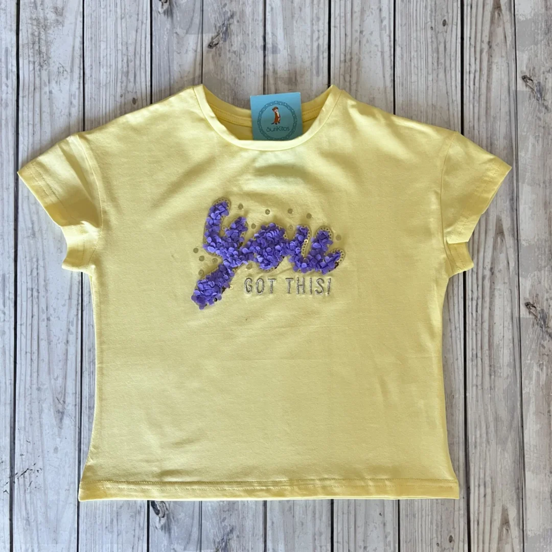 REMERA YOU AMARILLA . LINEA IMPORTADA
