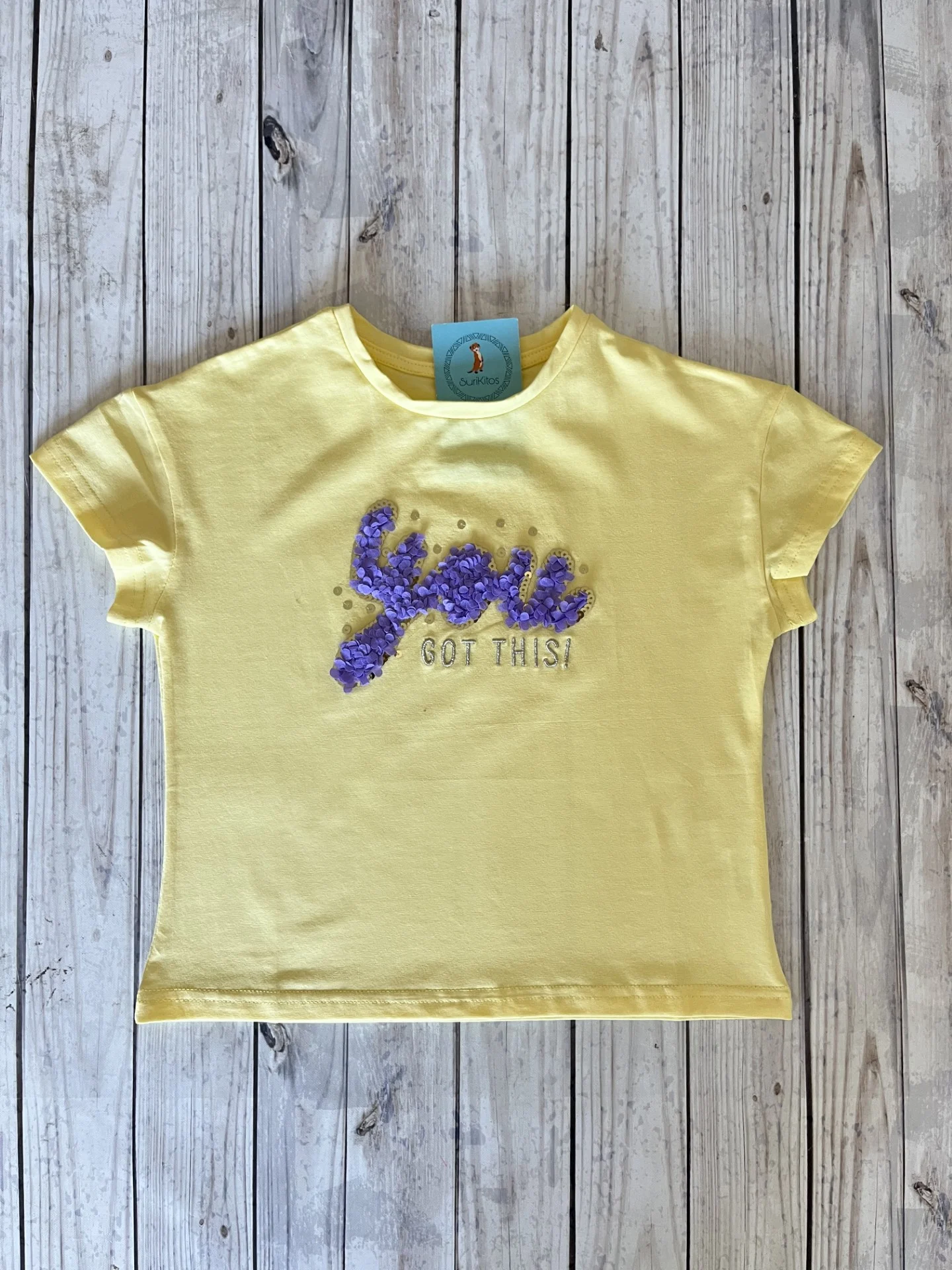 REMERA YOU AMARILLA . LINEA IMPORTADA