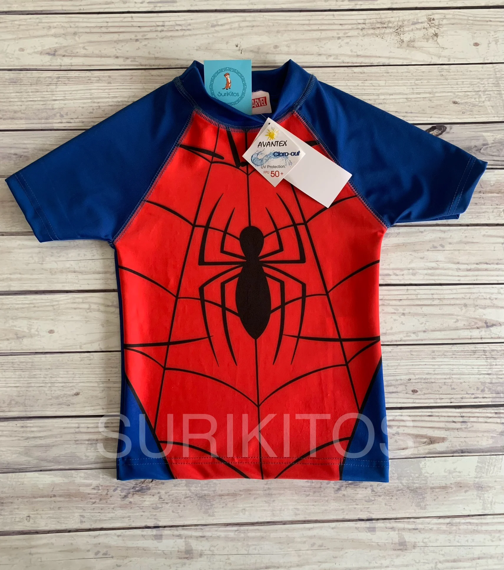 REMERA PSUV+50 SPIDERMAN DISFRAZ. LICENCIA OFICIAL