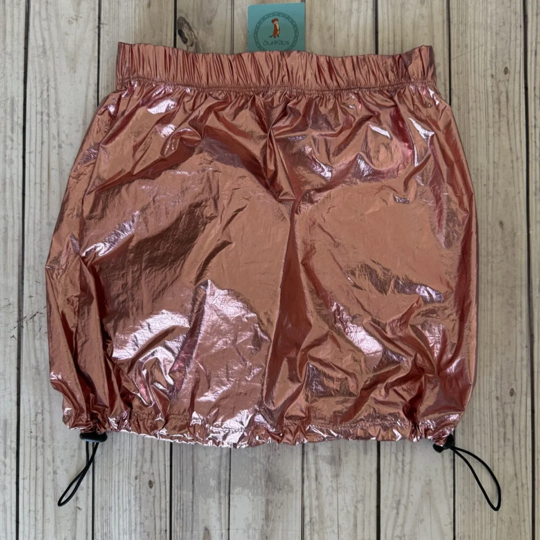 POLLERA PARACHUTE METALIZADA ROSA