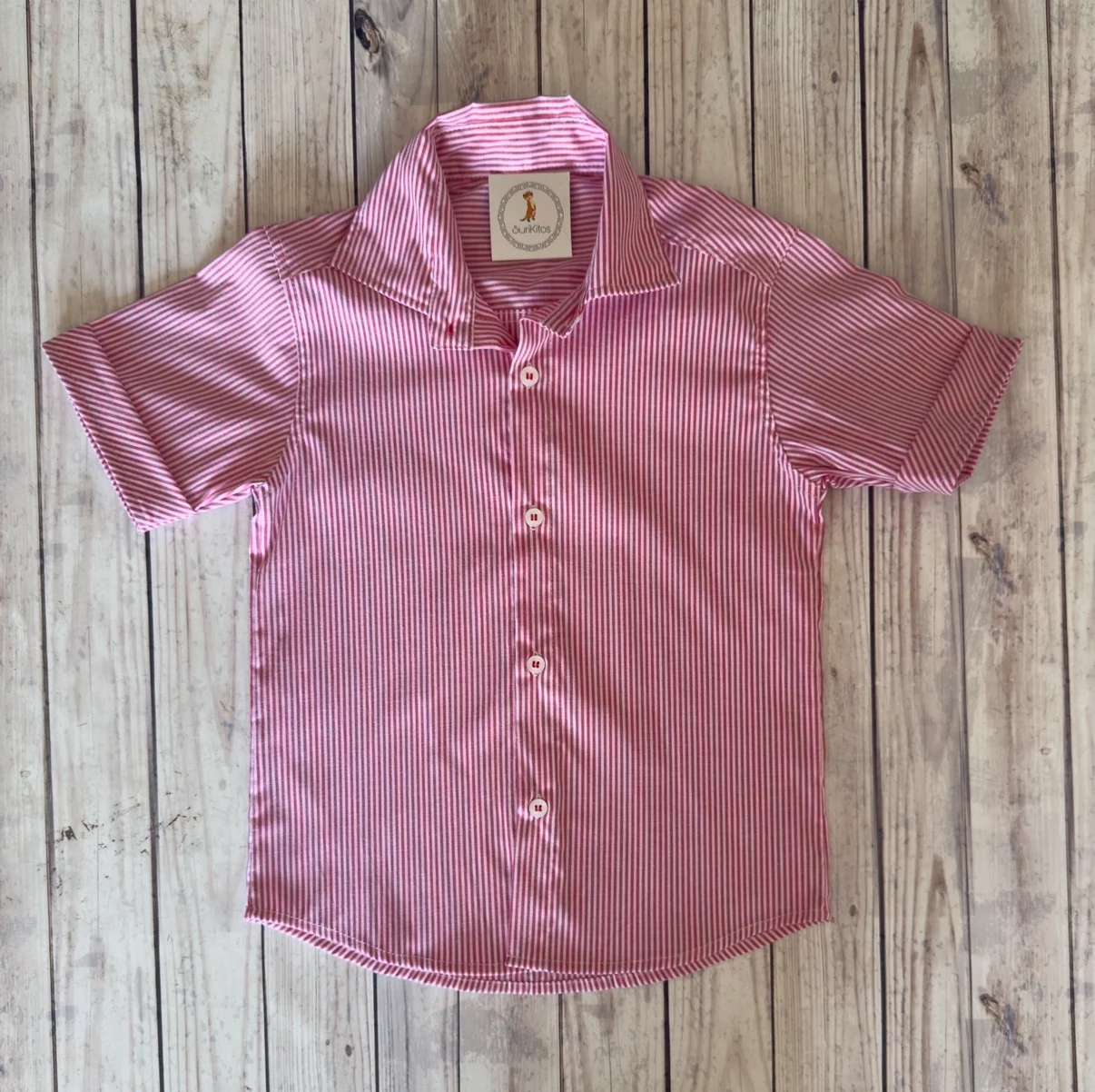 CAMISA RAYAS ROJA