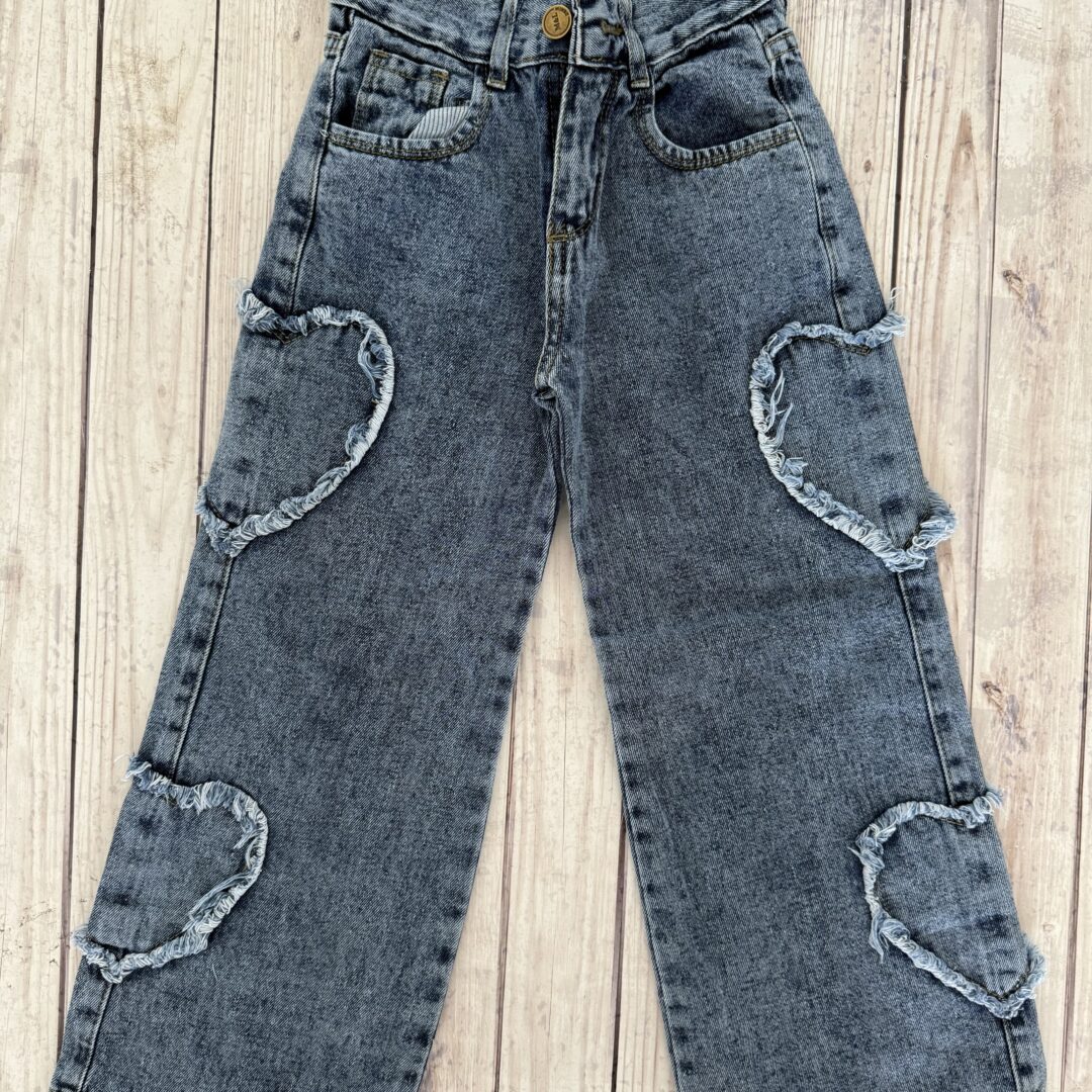 JEAN WIDE LEG corazon