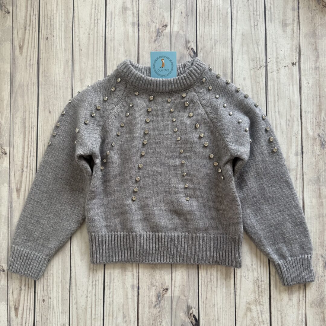 SWEATER ZAIRA GRIS . LÍNEA IMPORTADA