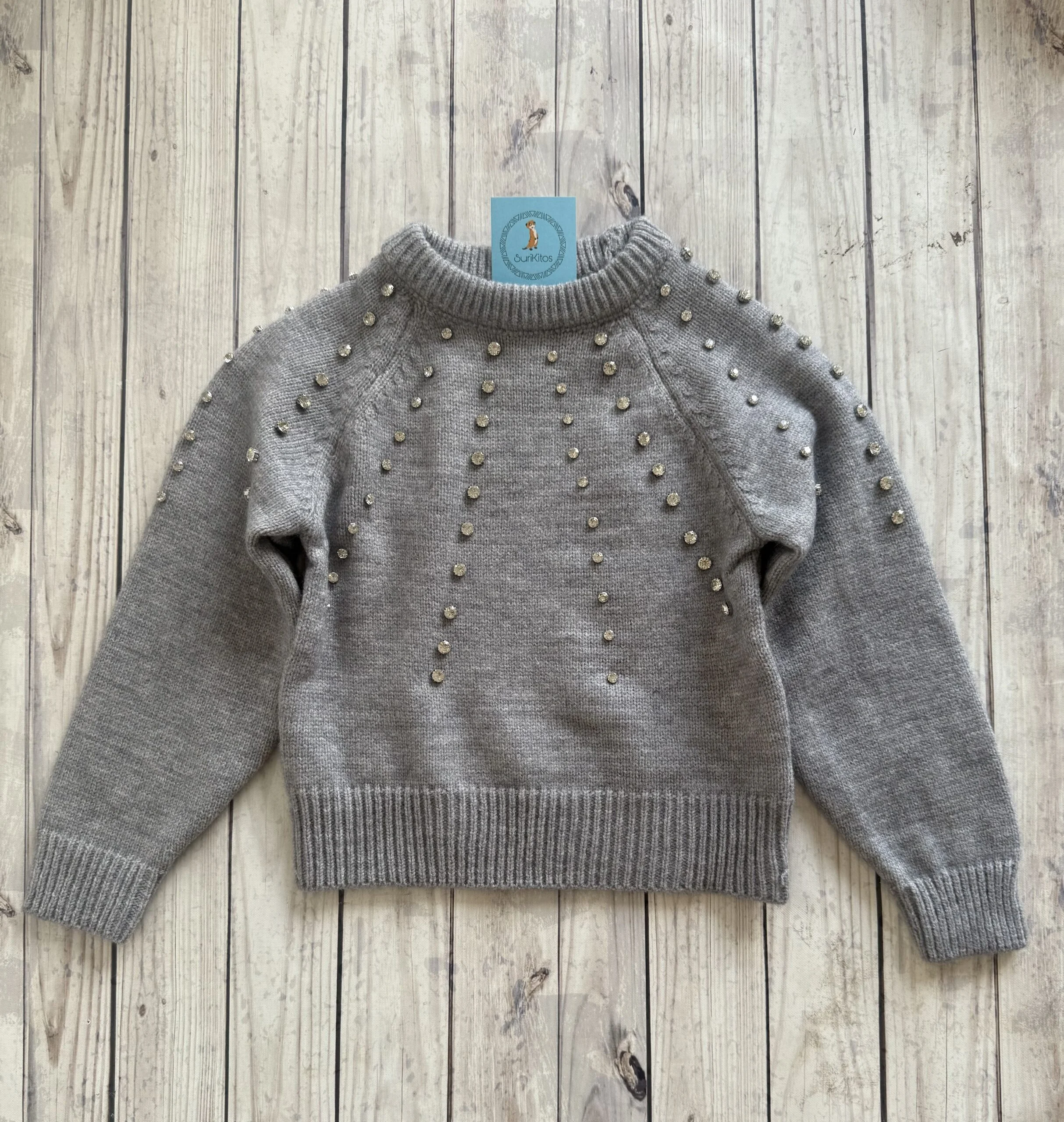 SWEATER ZAIRA GRIS . LÍNEA IMPORTADA