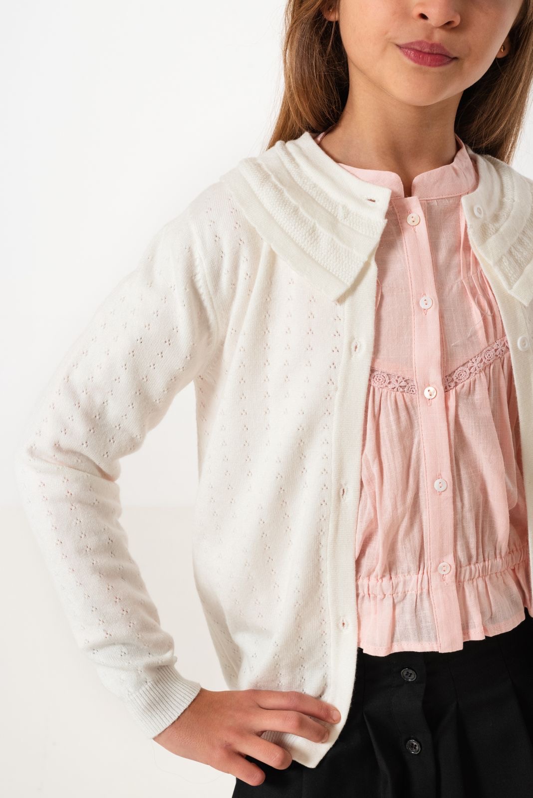 CARDIGAN ABBY BLANCO .LINEA IMPORTADA - Imagen 3