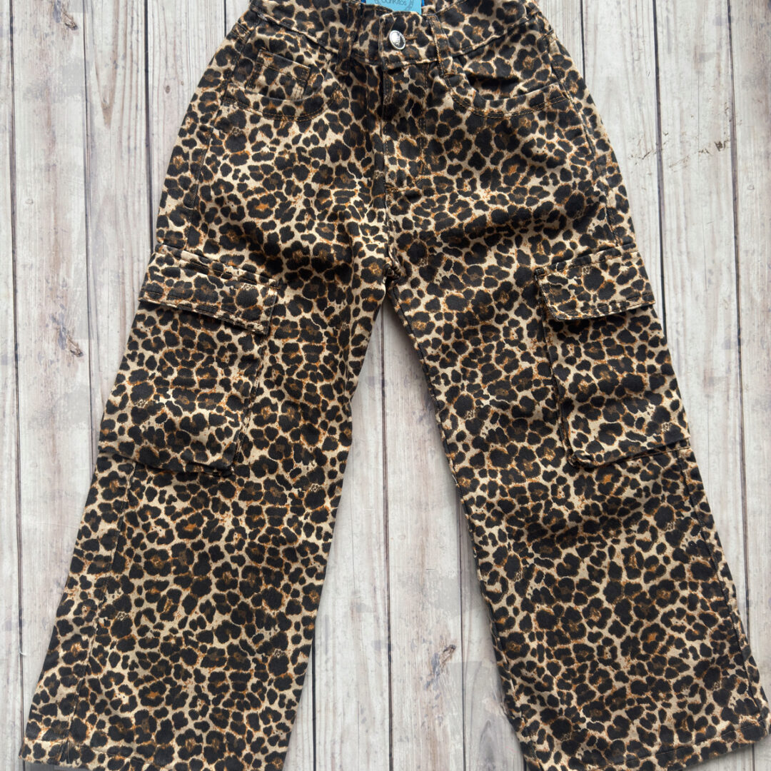 JEAN WIDE LEG PRINT CARGO