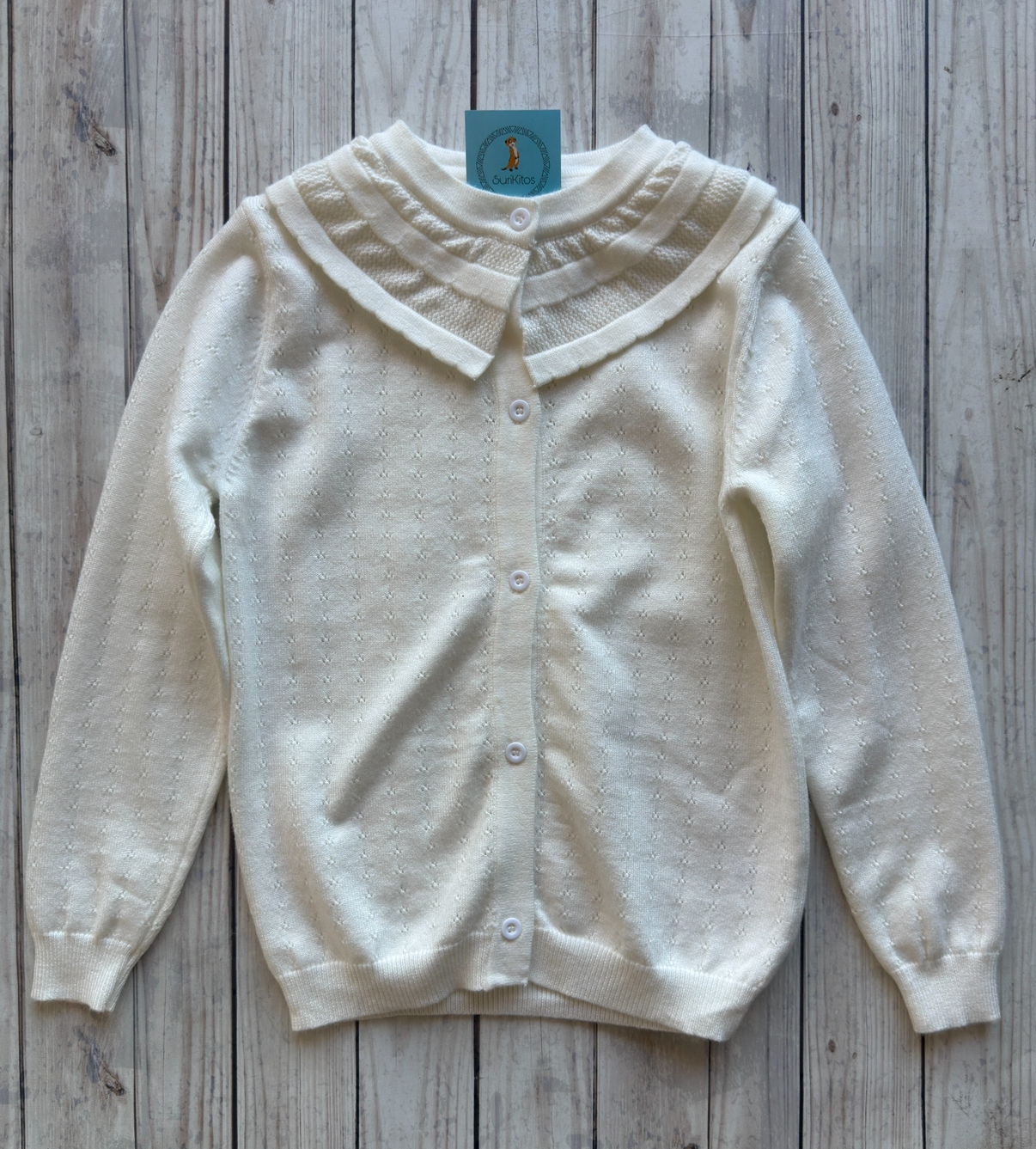 CARDIGAN ABBY BLANCO .LINEA IMPORTADA