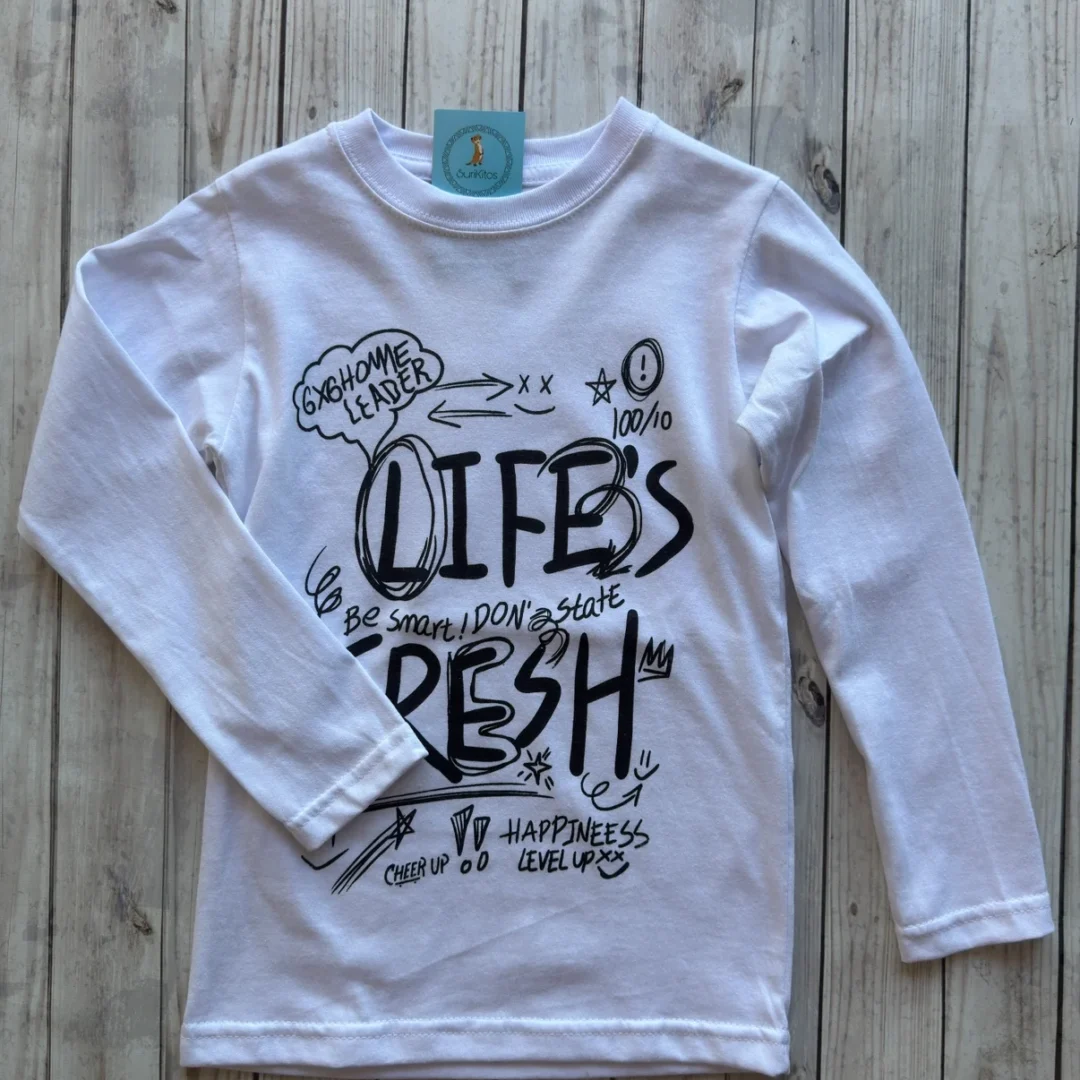 REMERA LIFE BLANCA