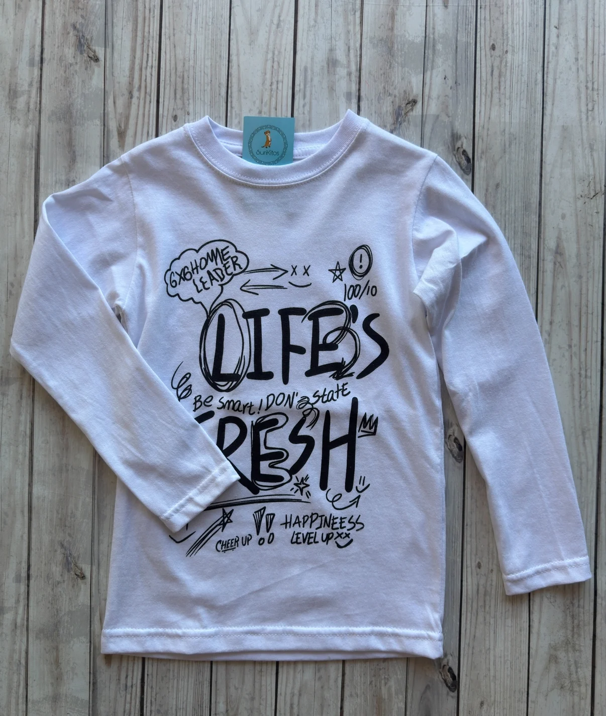 REMERA LIFE BLANCA