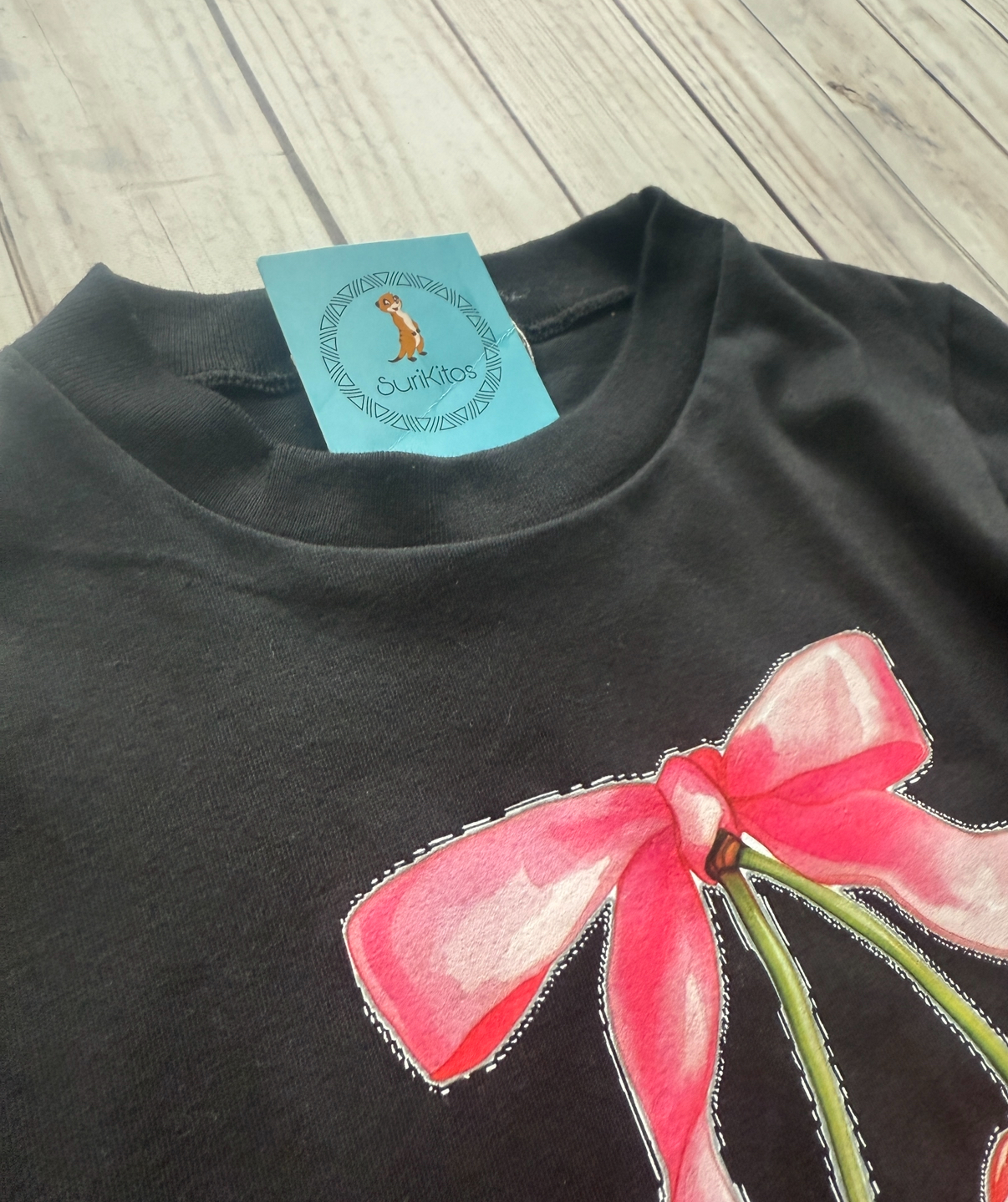 REMERA CHERRY ML NEGRA - Imagen 2