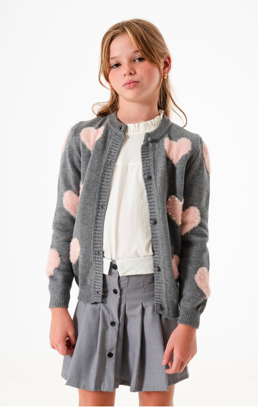 CARDIGAN PERLA GRIS . LÍNEA IMPORTADA - Imagen 2