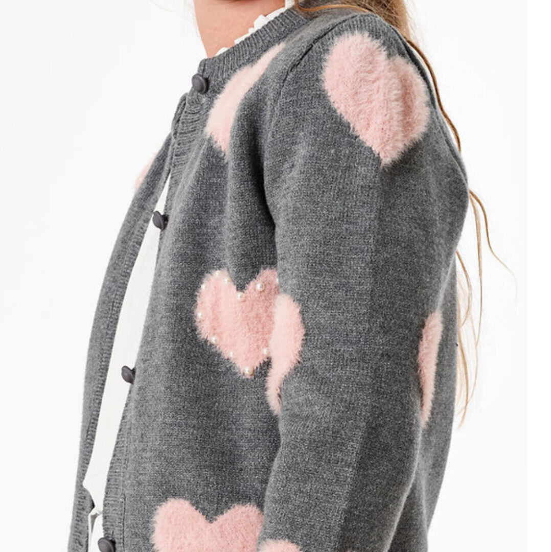 CARDIGAN PERLA GRIS . LÍNEA IMPORTADA