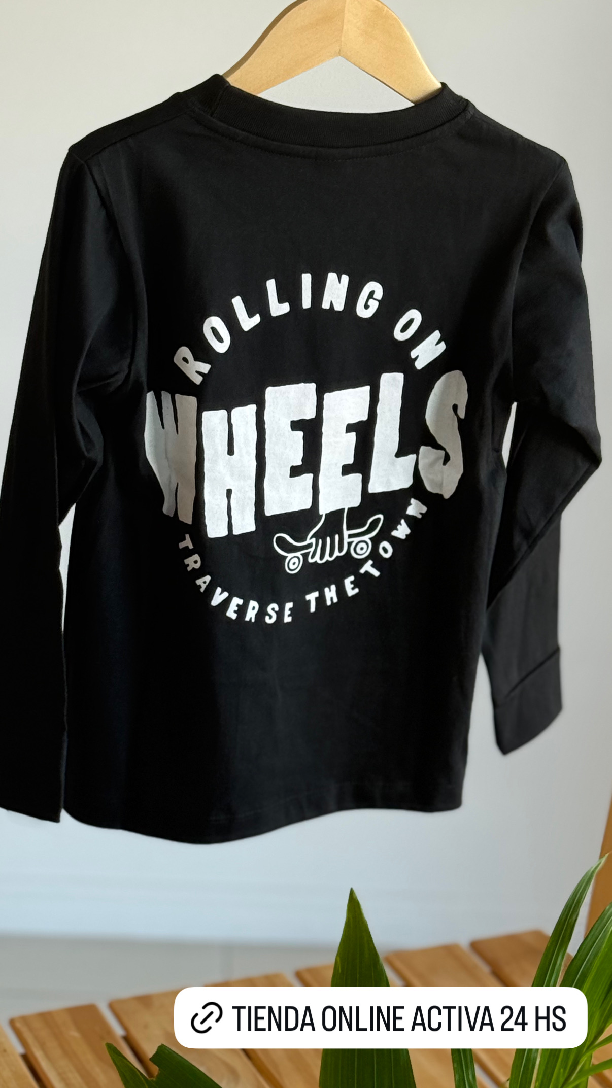 REMERA SKATER CREW NEGRA - Imagen 2