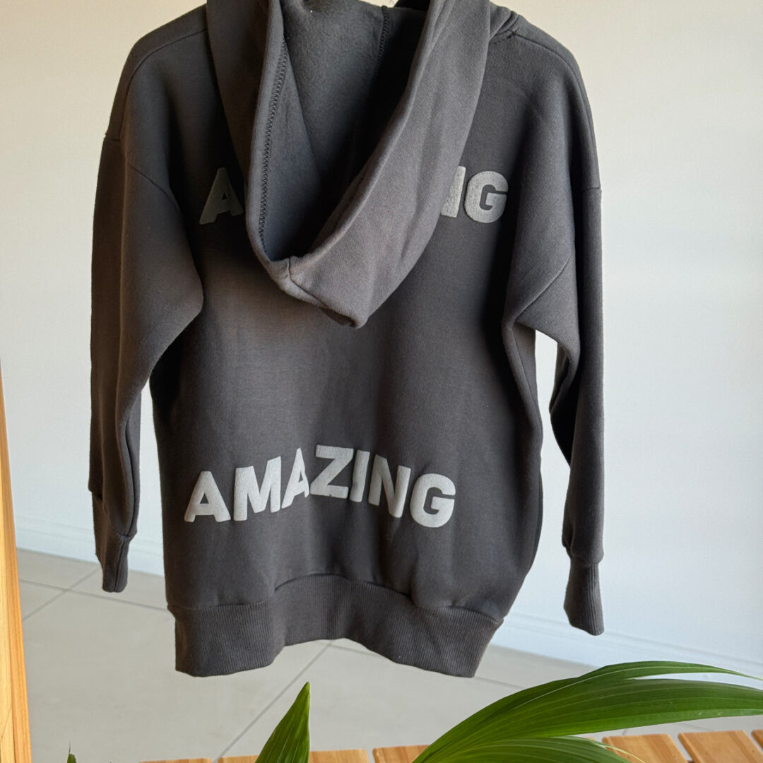 CAMPERA DE FRISA AMAZING GRIS