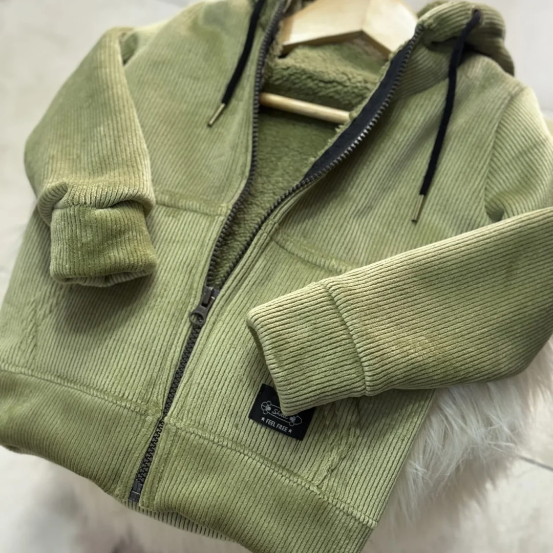 CAMPERA CORDEROY C/CORDERITO VERDE