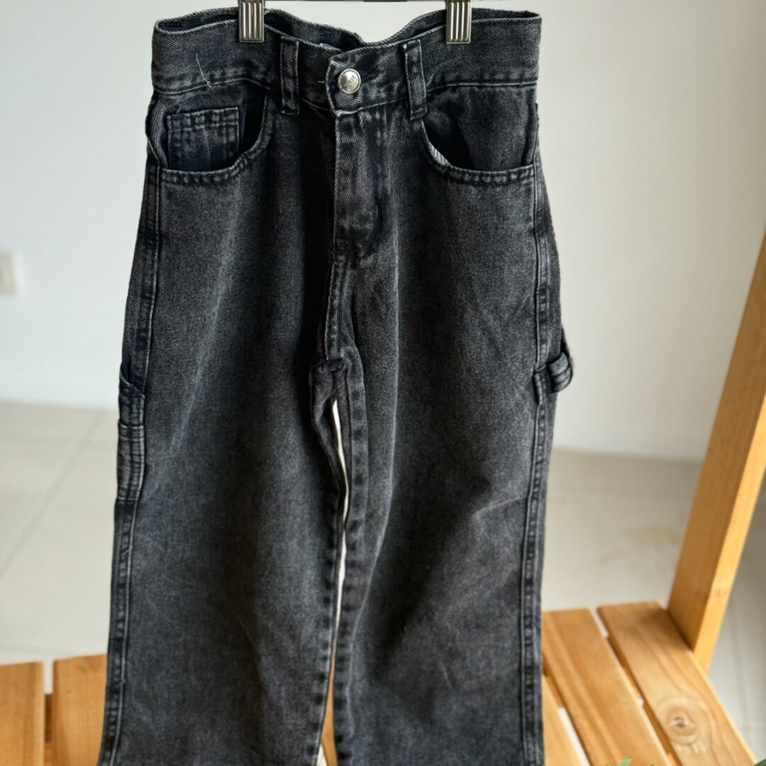 JEAN NEGRO  GASTADO CARPINTERO