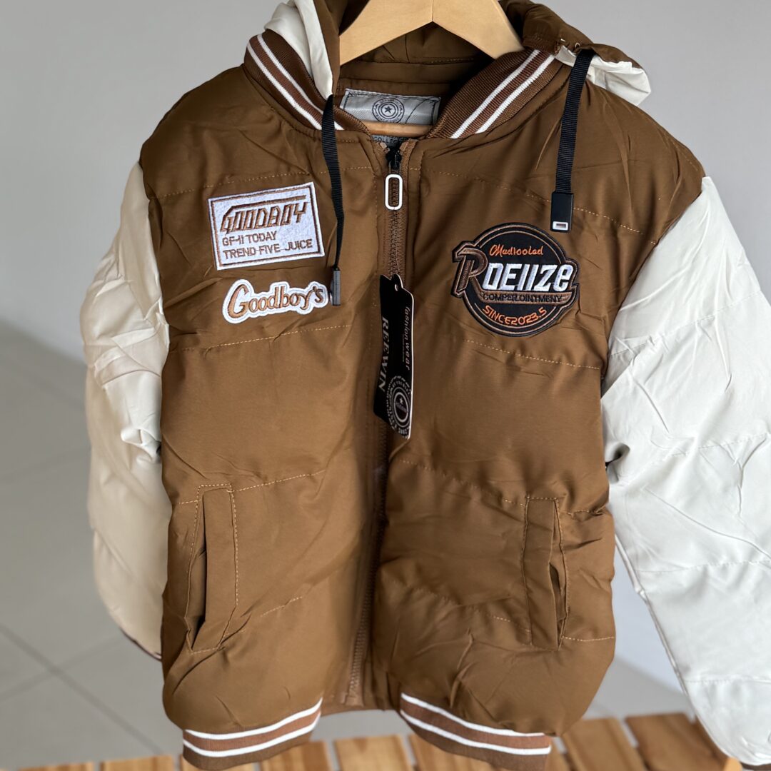 CAMPERA DE ABRIGO UNIVERSITY MARRON