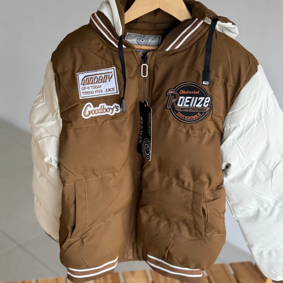 CAMPERA DE ABRIGO UNIVERSITY MARRON