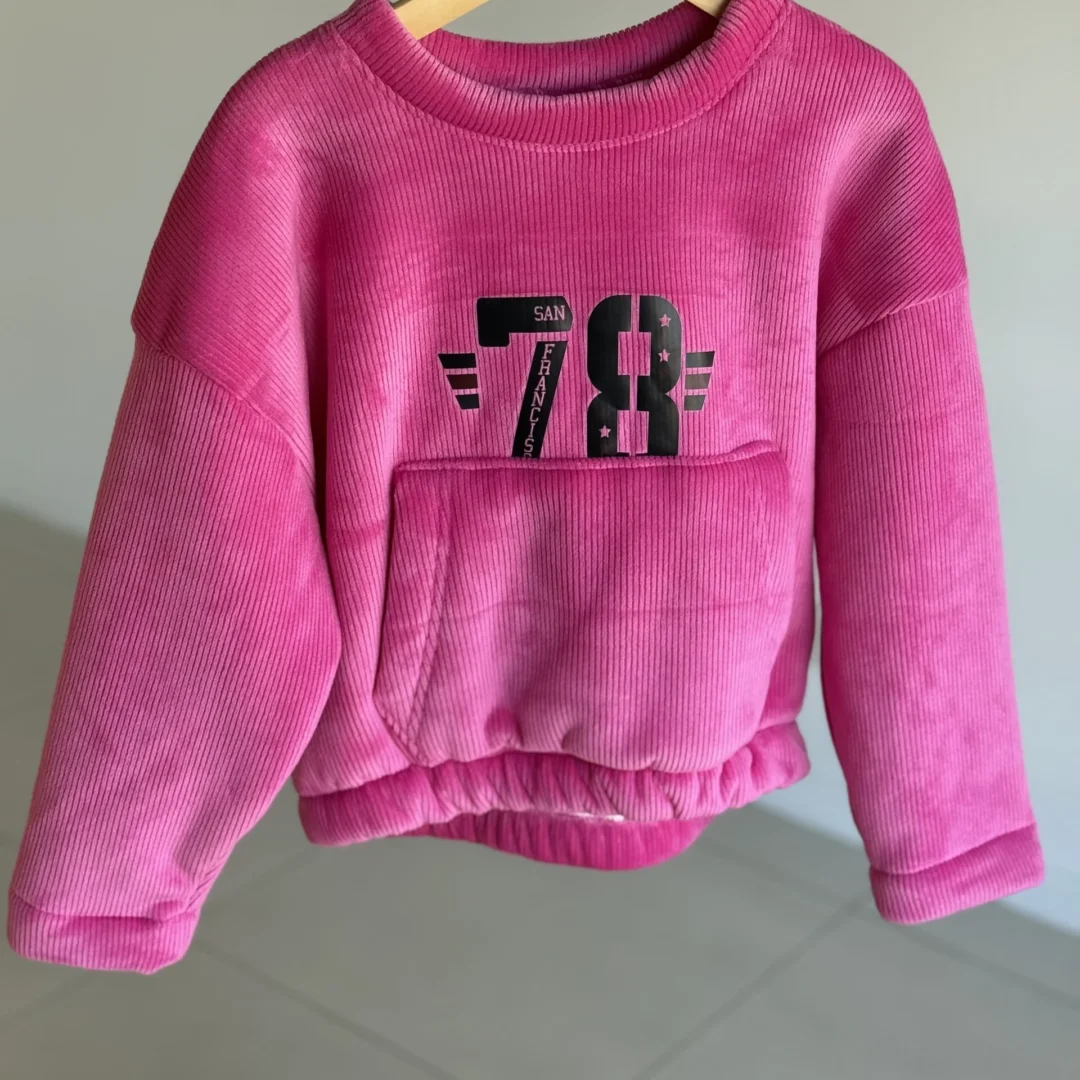 BUZO 78 ROSA CORDEROY c/CORDERITO