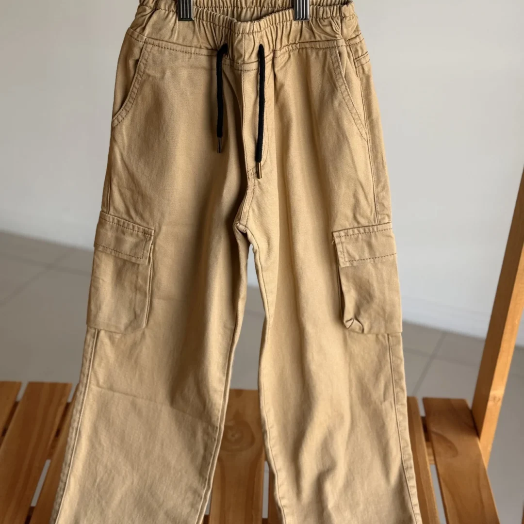 PANTALON BAGGY GABARDINA MARRON