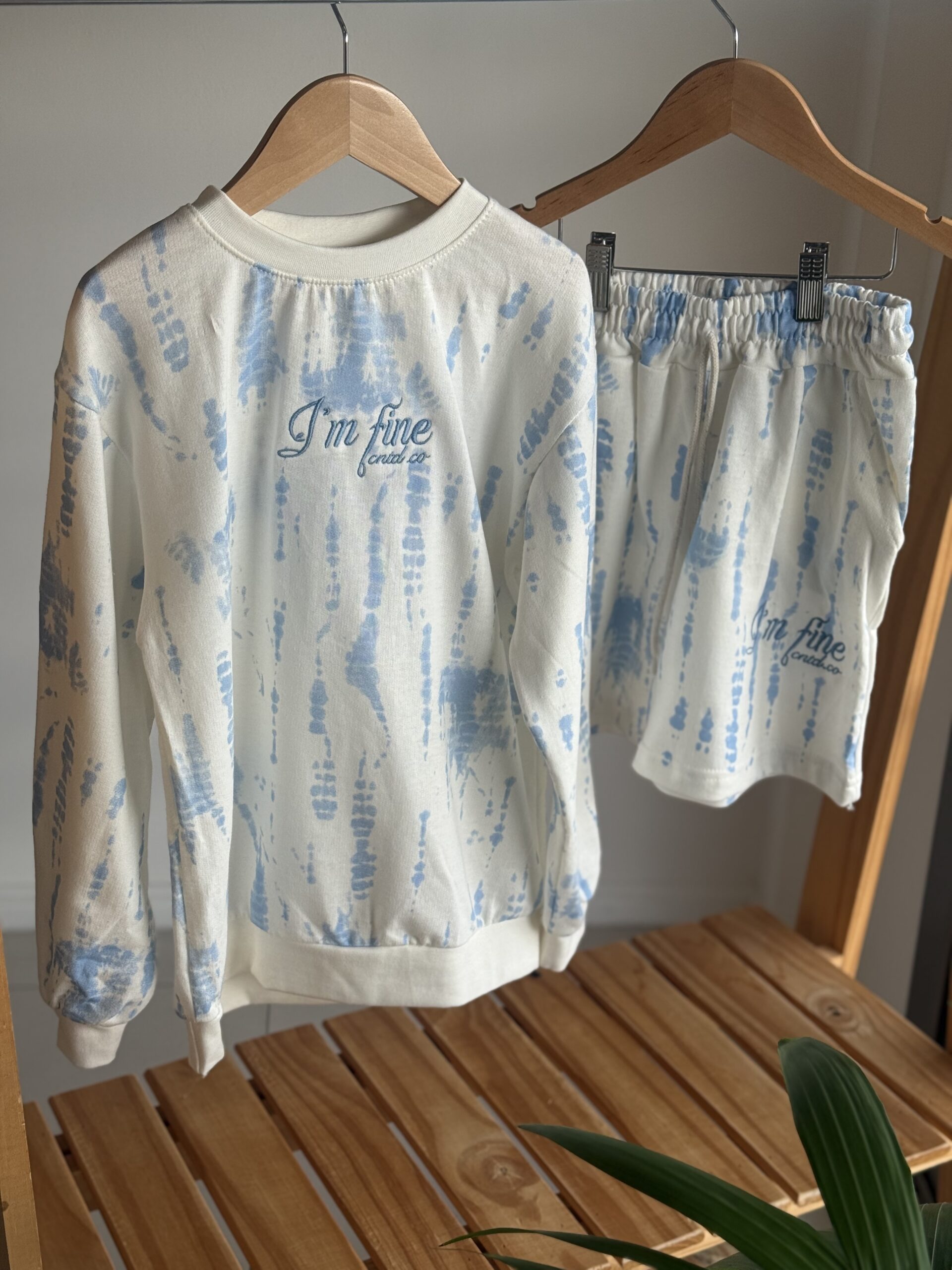 CONJUNTO BATIK CELESTE FINE