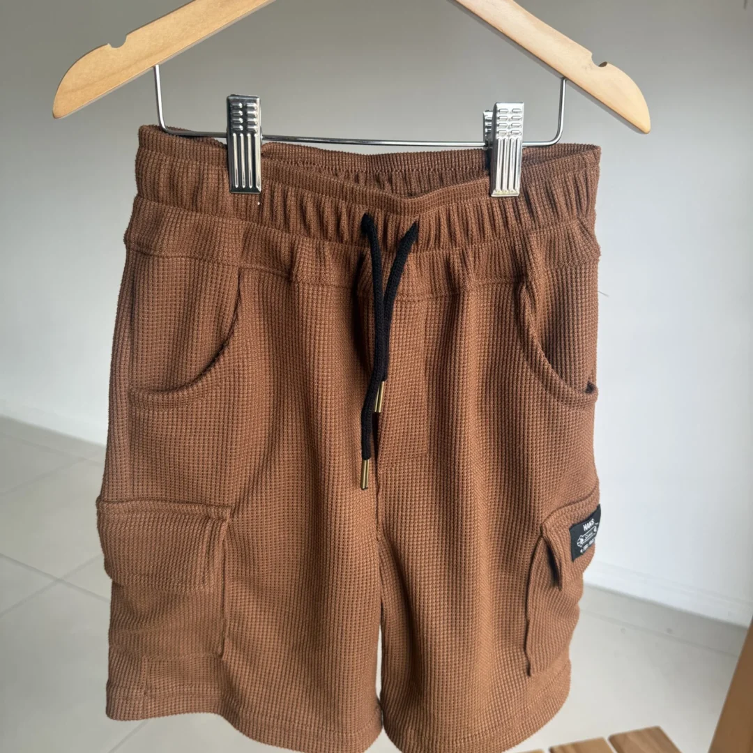BERMUDA WAFLE CARGO MARRON