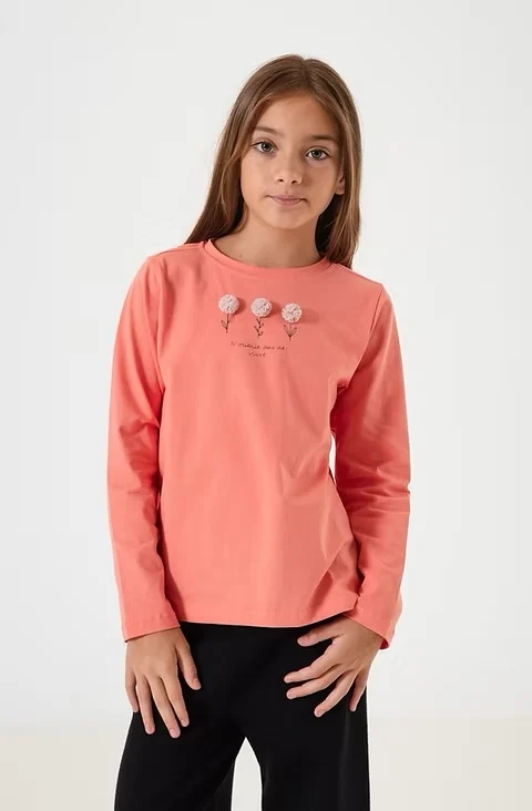 REMERA DAPHNE SALMON . LÍNEA IMPORTADA