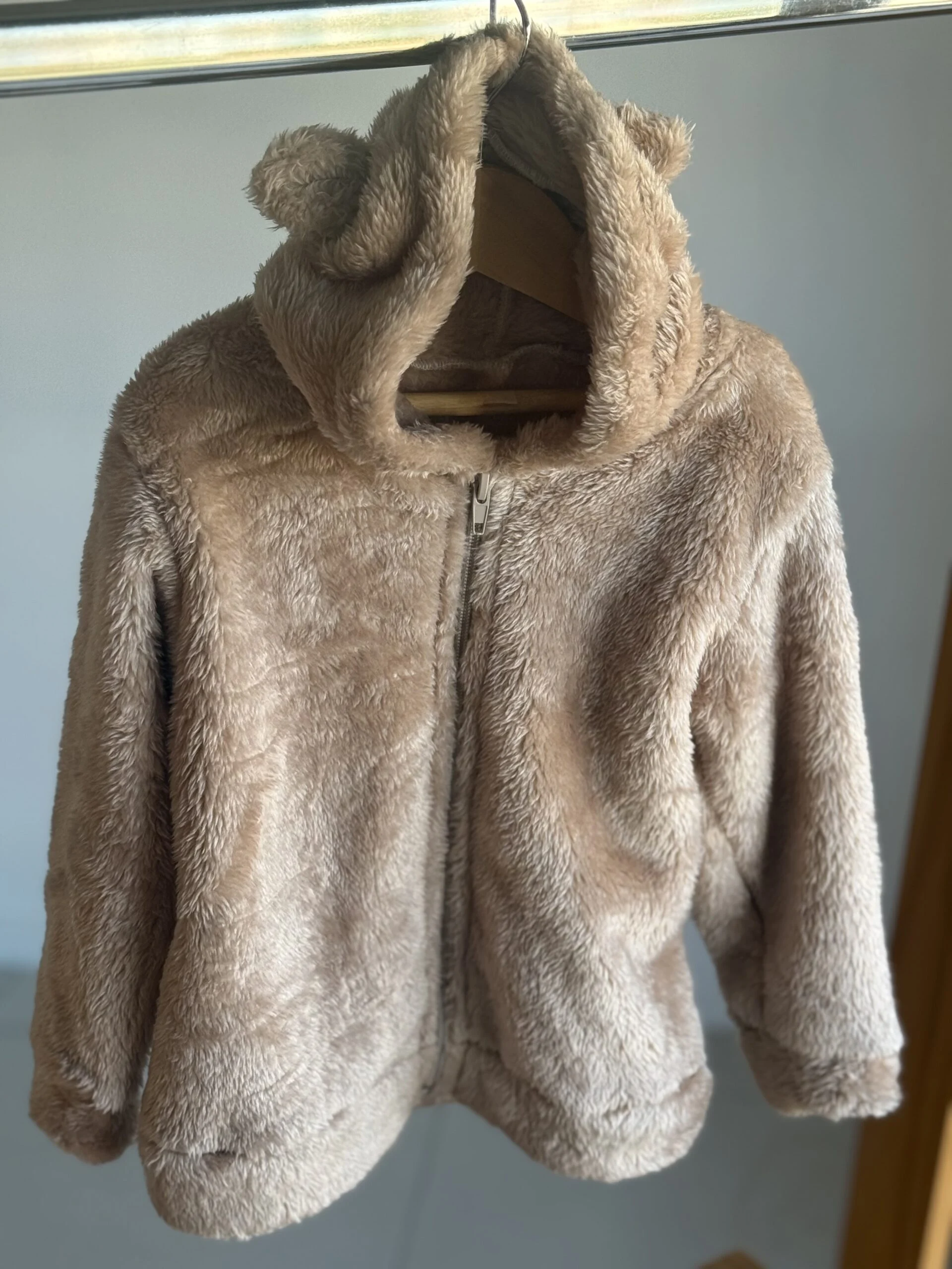 CAMPERA PELUCHE OSITO BEIGE