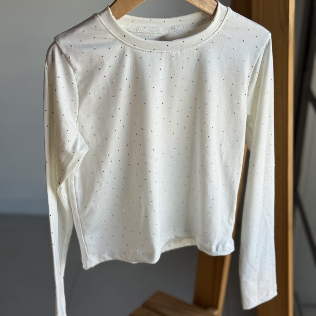 REMERA STRASS BLANCA