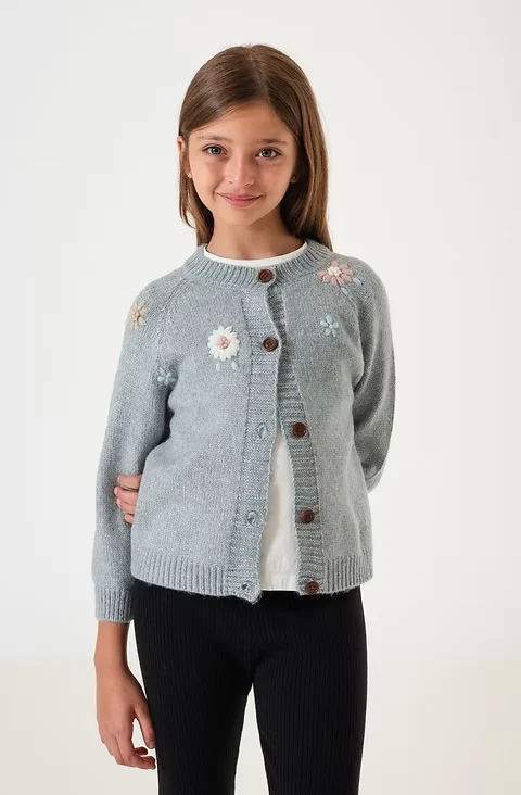 CARDIGAN INDY CELESTE . LINEA IMPORTADA