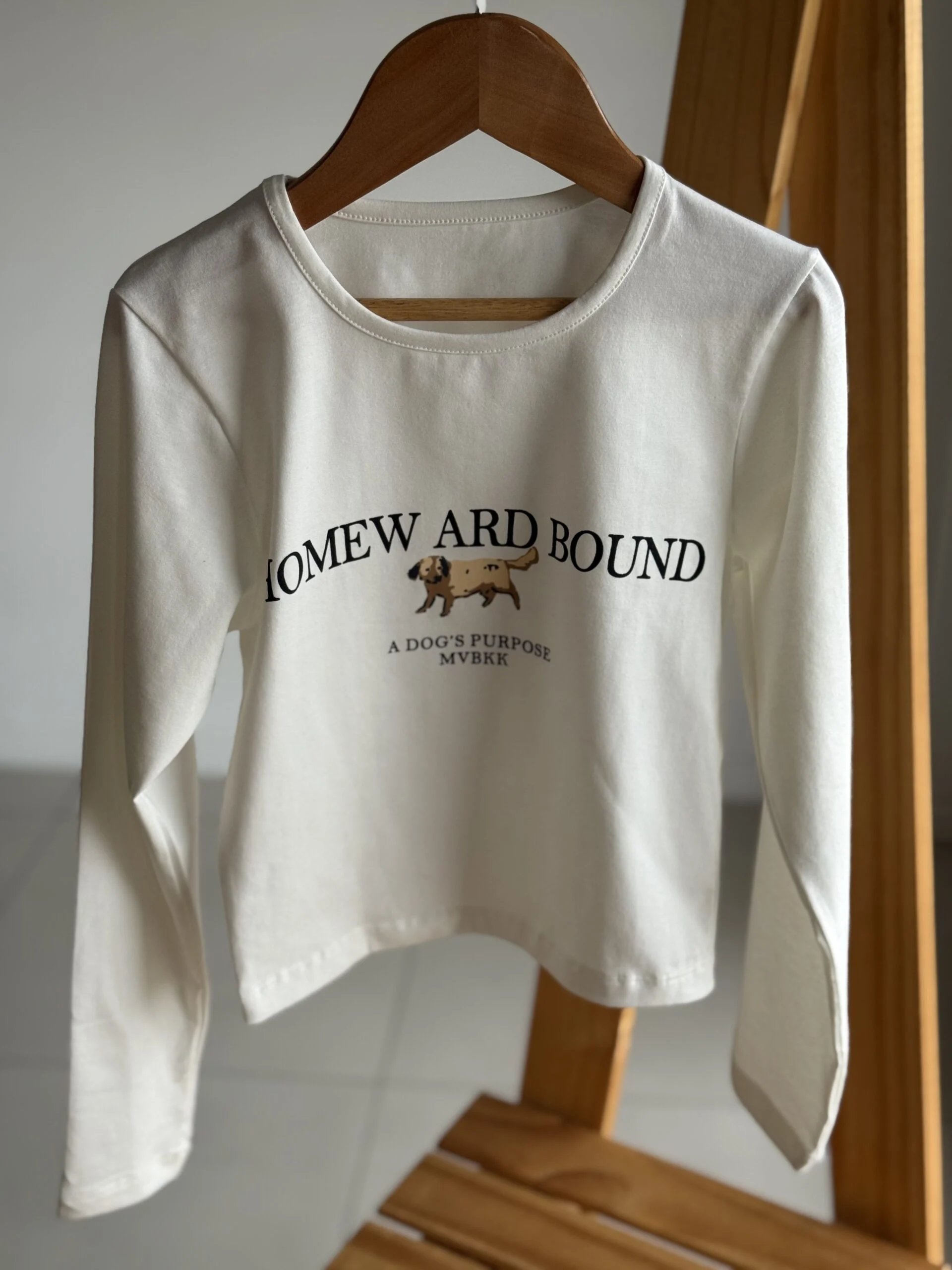REMERA DOG BLANCA