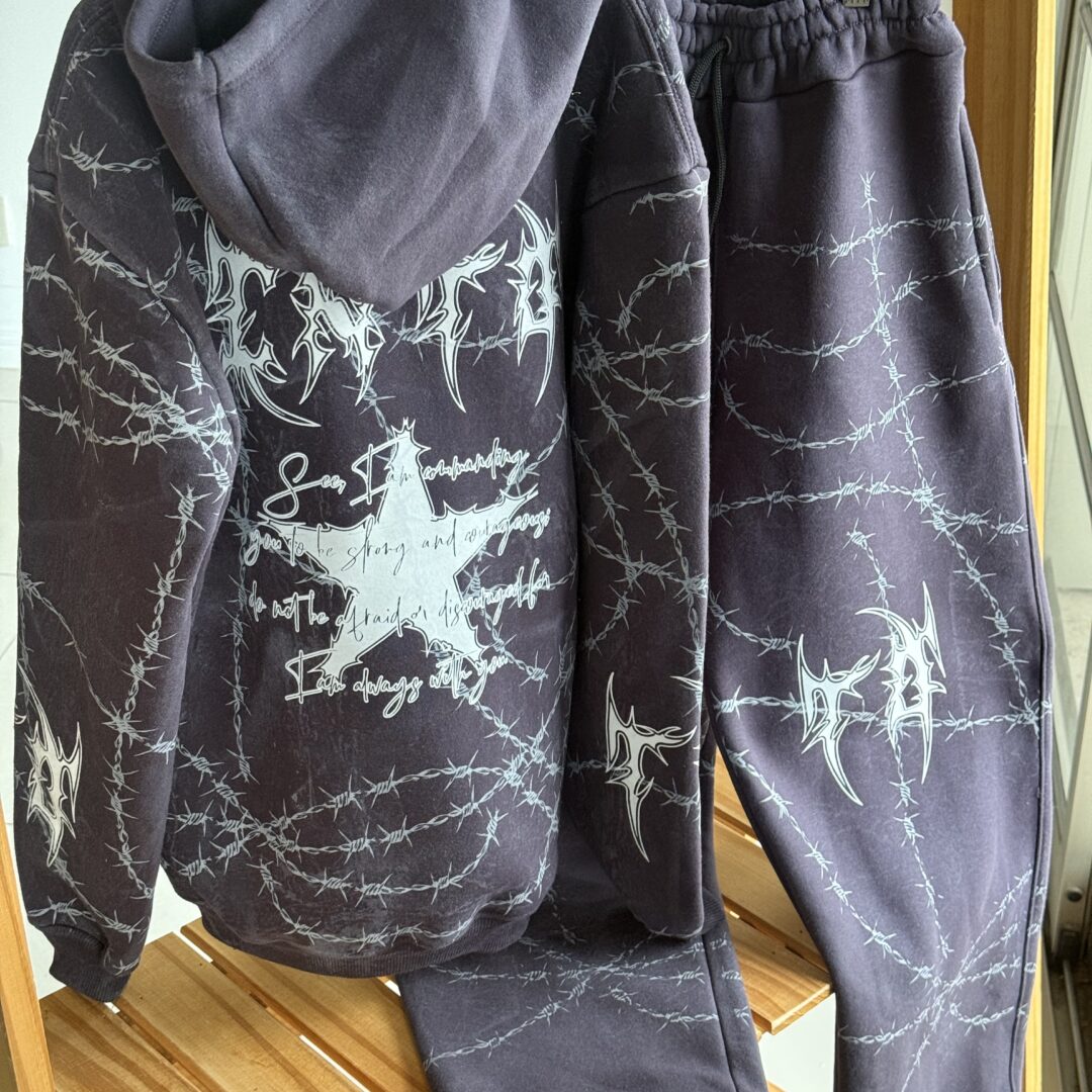 CONJUNTO STAR VIOLETA GRAFITO
