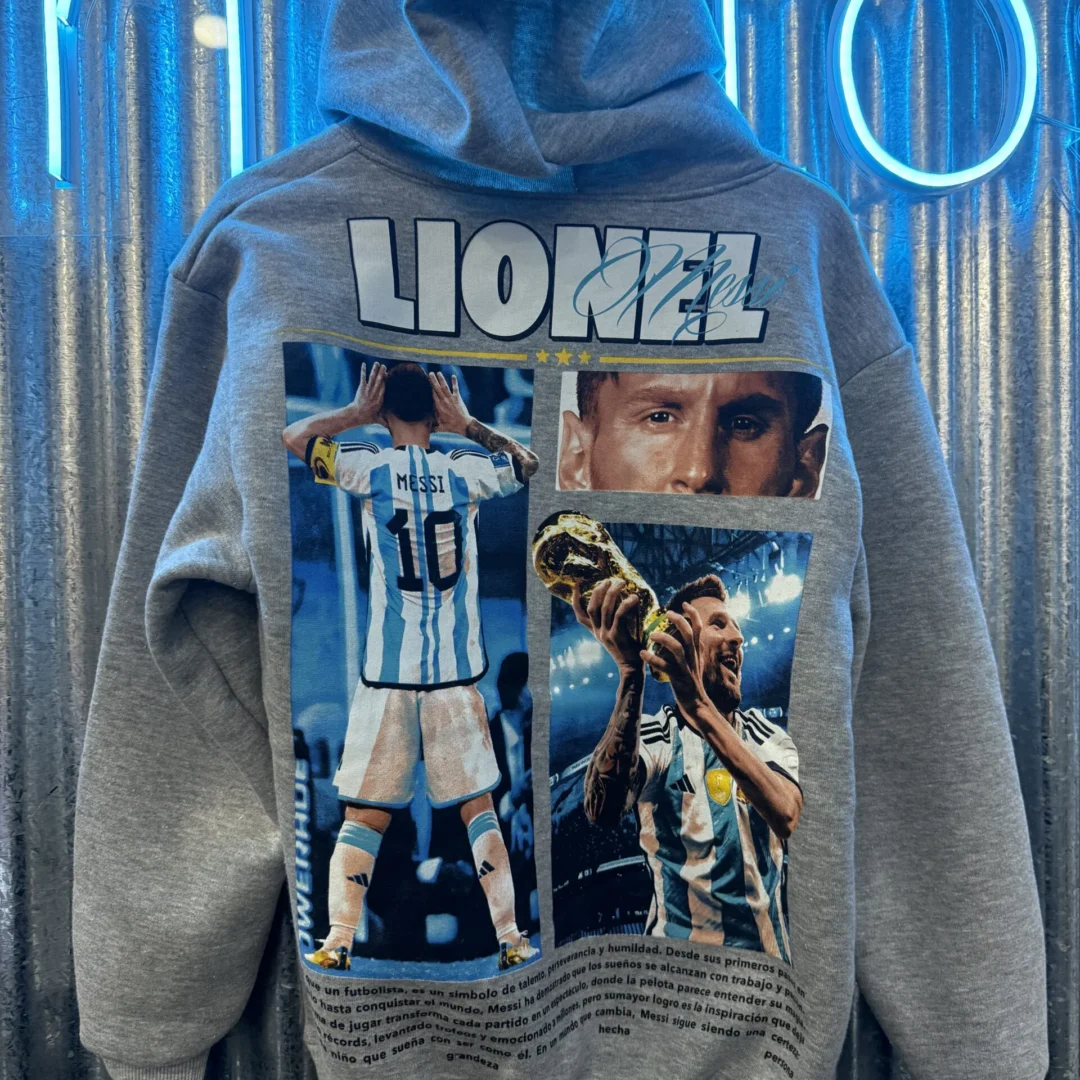 BUZO LIONEL GRIS