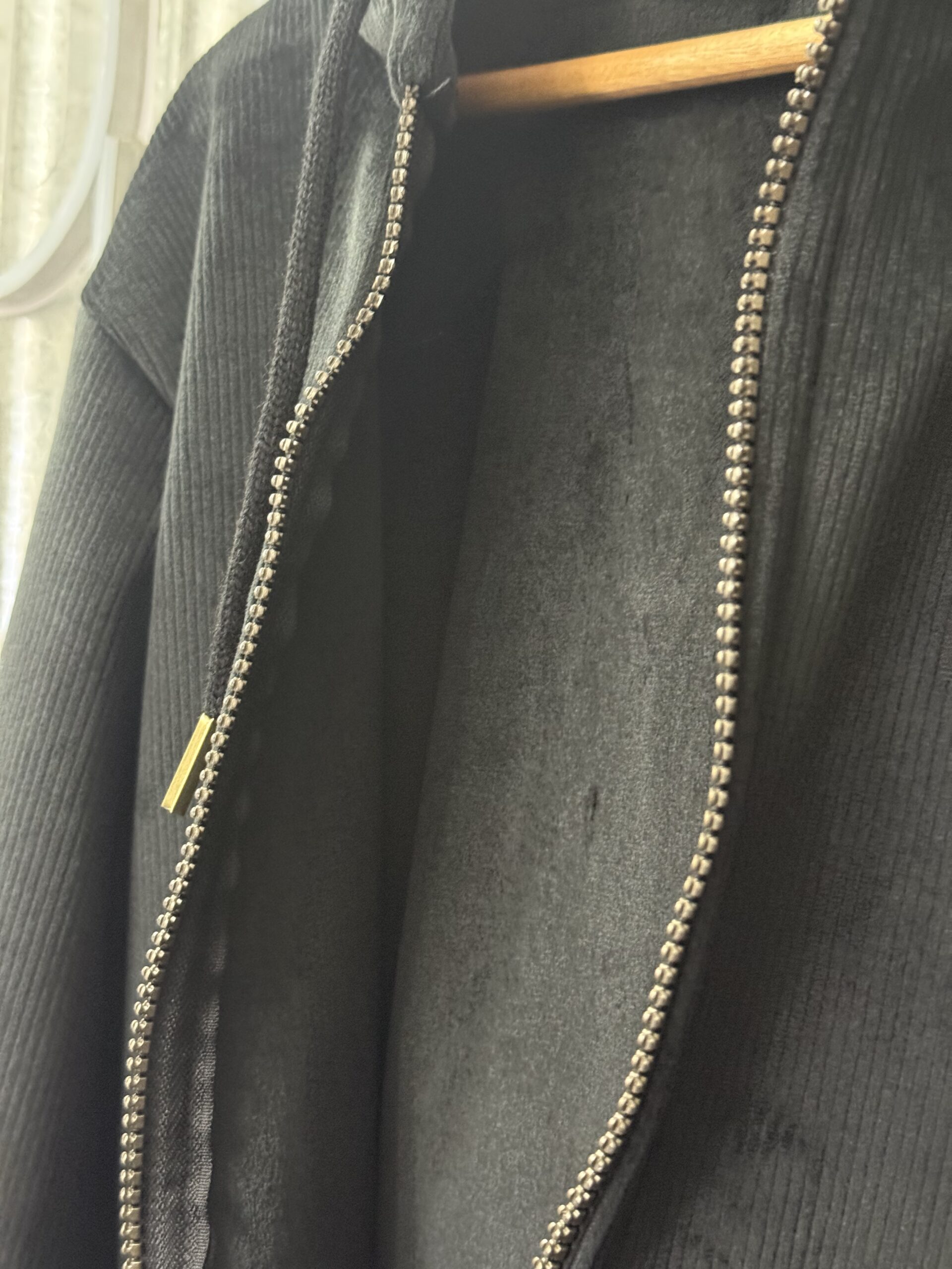 CAMPERA CORDEROY NEGRA ( polar en el interior ) - Imagen 2