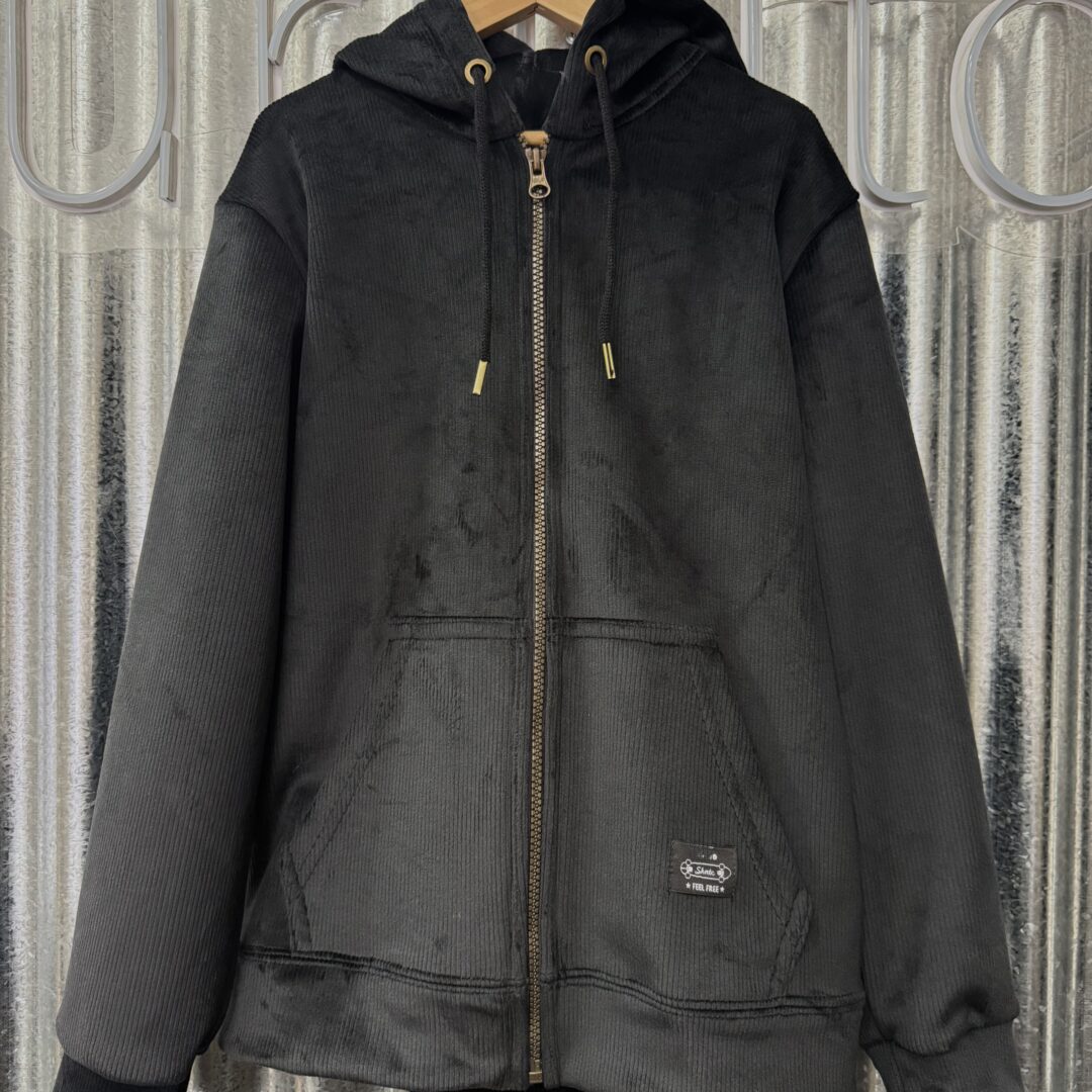 CAMPERA CORDEROY NEGRA  ( polar en el interior )