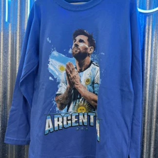 REMERA MESSI BANDERA AZUL