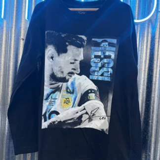 REMERA MESSI CARA NEGRA