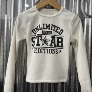 REMERA STAR BLANCA DARLON ( tipo bucito)