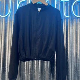 CAMPERA LANILLA FOIL NEGRA