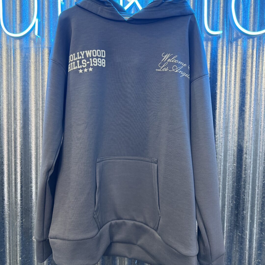 BUZO HOLLYWOOD GRIS UNISEX ( media estacion)