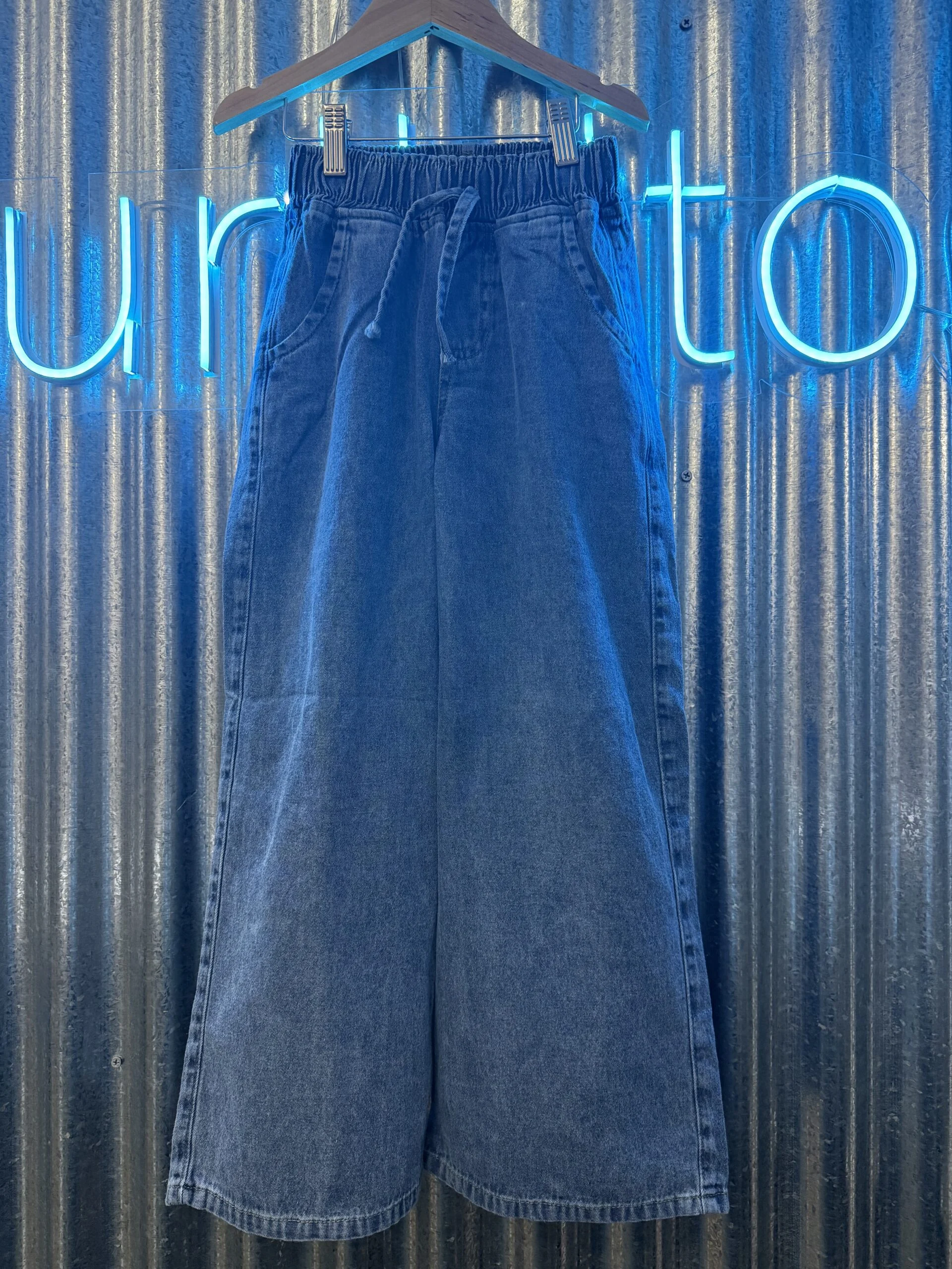DENIM PALAZZO . LIVIANO