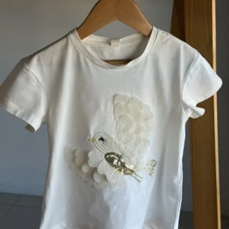REMERA PÁJARO BLANCA. LÍNEA IMPORTADA