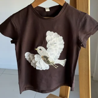 REMERA PÁJARO CHOCOLATE. LÍNEA IMPORTADA