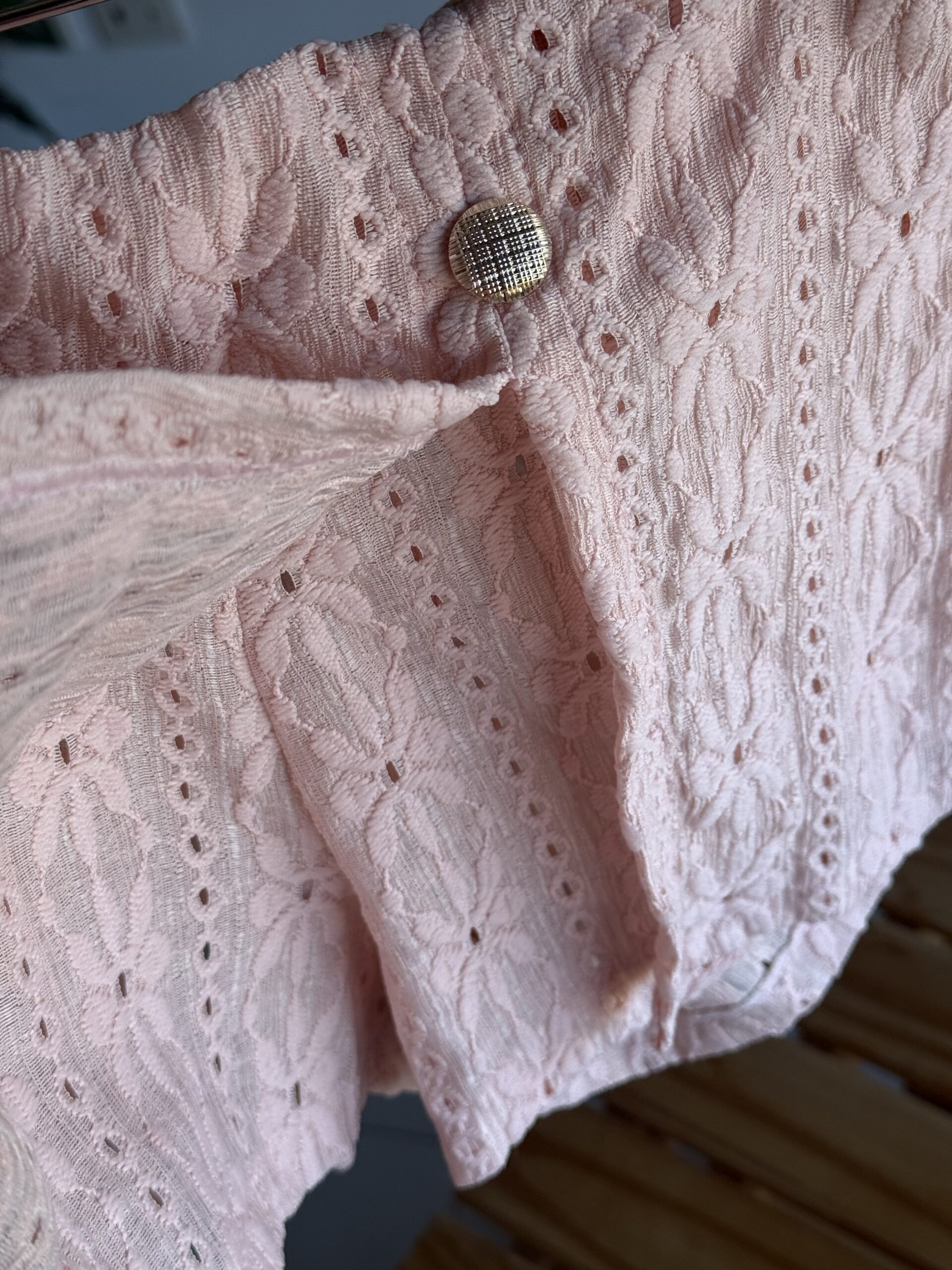 POLLERA SHORT BRODERIE DELANCY ROSA - Imagen 3