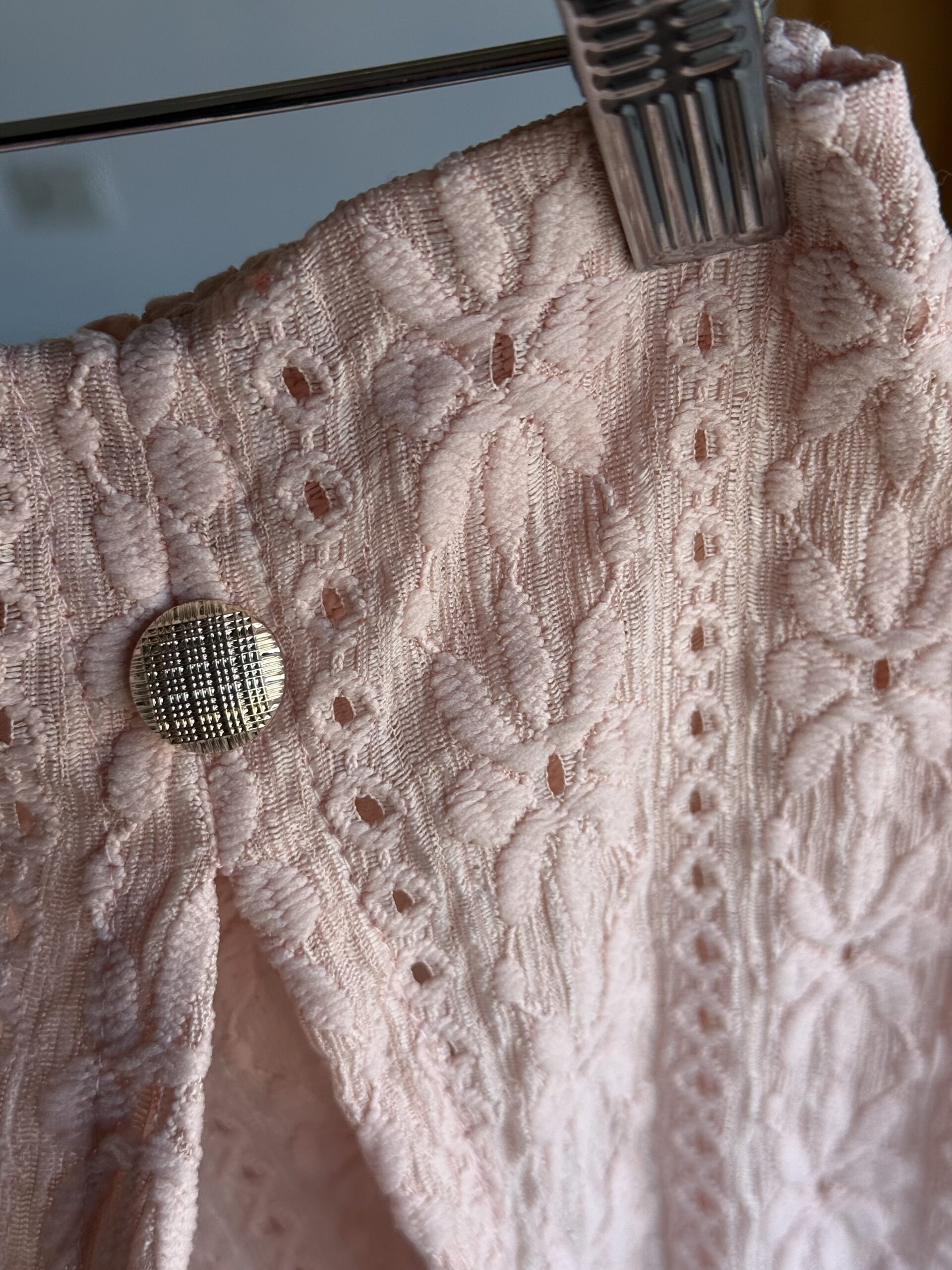 POLLERA SHORT BRODERIE DELANCY ROSA - Imagen 2